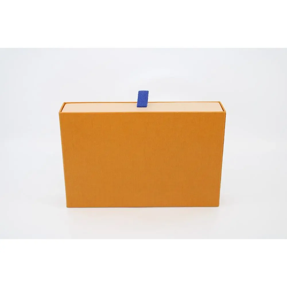 LOUIS VUITTON Empty Orange Drawer Style Box For Wallet 8